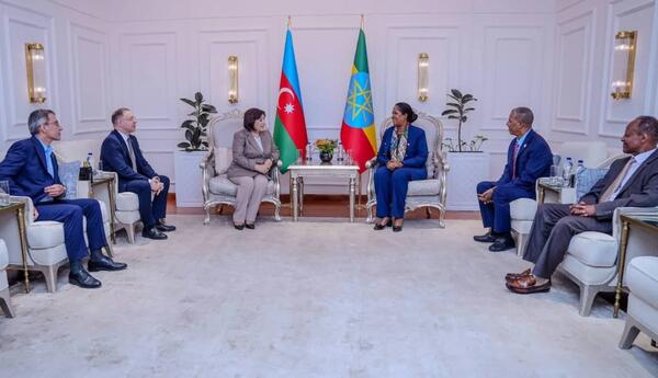 Sahibə Qafarova Efiopiyada səfərdədir
