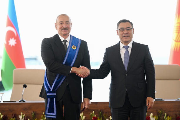 Azərbaycan və Qırğızıstan prezidentlərinin təltifolunma mərasimi keçirilib - YENİLƏNİB