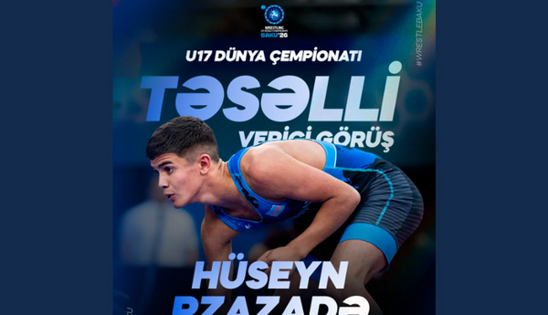 Hüseyn Rzazadə Bakıda təşkil olunan dünya çempionatında təsəlliverici görüşdə qalib gəlib