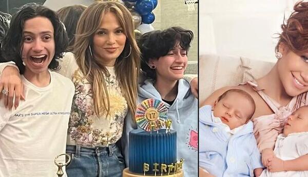 Bunlar da Cennifer Lopesin əkiz övladları!
