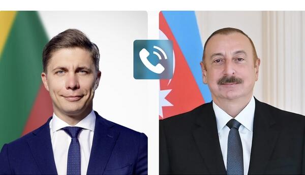 Litvanın Baş naziri İlham Əliyevə zəng edib