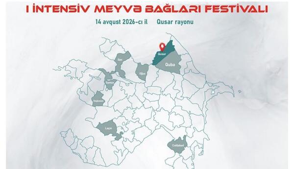 Qusarda Aqrar Biznes və I İntensiv Meyvə Bağları festivalları keçiriləcək