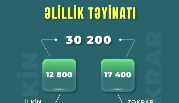 Bu ilin yanvar-iyul aylarında əlillik təyin olunanların sayı açıqlanıb