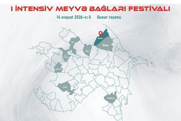 Qusarda Aqrar Biznes və I İntensiv Meyvə Bağları festivalları keçiriləcək