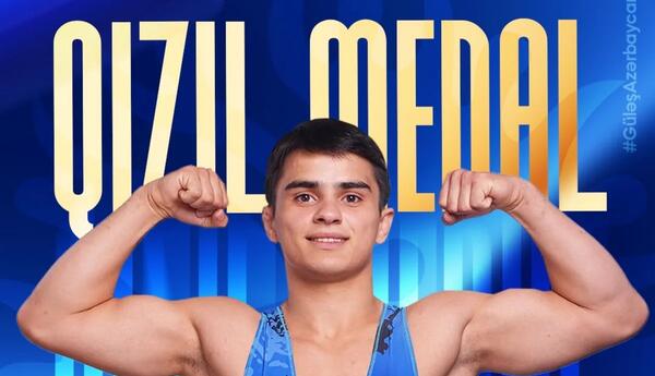 Azərbaycan güləşçisi dünya çempionatında qızıl medal qazanıb