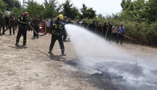 FHN meşələrdə yanğın təhlükəsizliyinə dair praktiki təlim keçirib