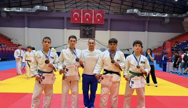 Azərbaycan cüdoçuları Türkiyədəki turnirdə 3 qızıl, 1 bürünc medal qazanıblar