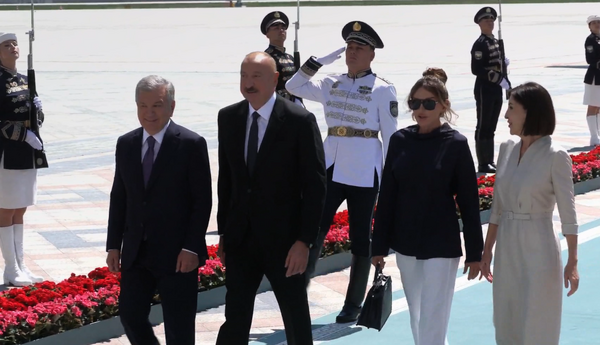 Prezident İlham Əliyev və birinci xanım Mehriban Əliyeva Özbəkistanda səfərdədirlər