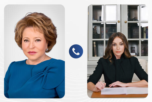 Valentina Matviyenko Azərbaycan Respublikasının Birinci vitse-prezidenti Mehriban Əliyevaya zəng edib