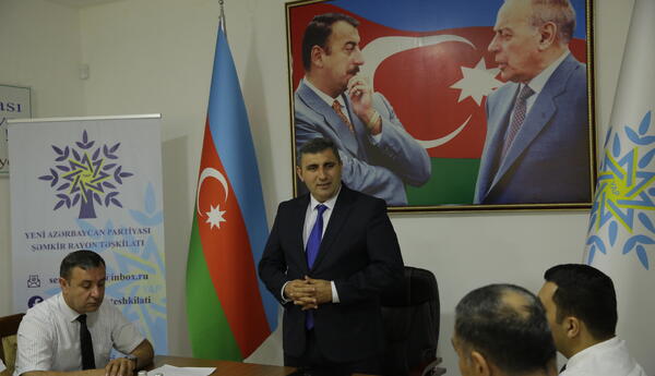 YAP Şəmkir rayon təşkilatında fəallarla görüş keçirilib <span class="red">- FOTO</span>