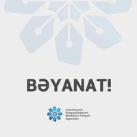 Medianın İnkişafı Agentliyinin bəyanat yayıb