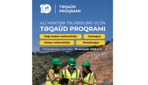 "AzerGold” ali məktəb tələbələri üçün növbəti təqaüd proqramını elan edir
