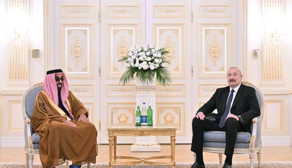 İlham Əliyev Şeyx Tahnun bin Zayed Al Nəhyanı qəbul edib
