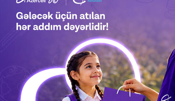 Azercell Könüllüləri yeni tədris ili ərəfəsində məktəblilərə dəstək oldu
