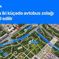 Bakıda daha iki küçədə avtobus zolağı təşkil edilir