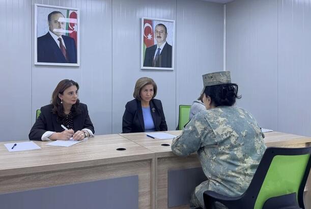 Bahar Muradova Kǝlbəcǝrdə vətəndaşları qəbul edib