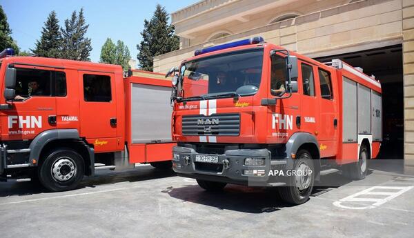 Bakıda yaşayış binasında yanğın olub