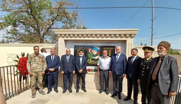 Qobustan qəsəbəsində şəhidin xatirəsi anılıb