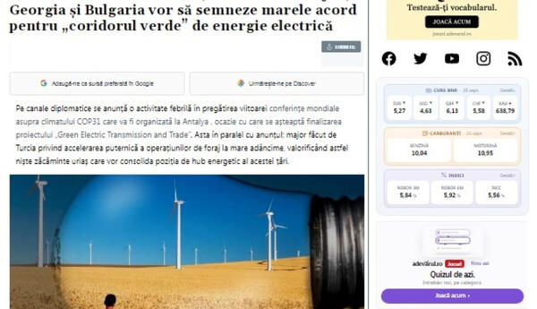 Kristian Unteanu: Azərbaycan yeni regional enerji arxitekturasında mühüm mövqe qazanır