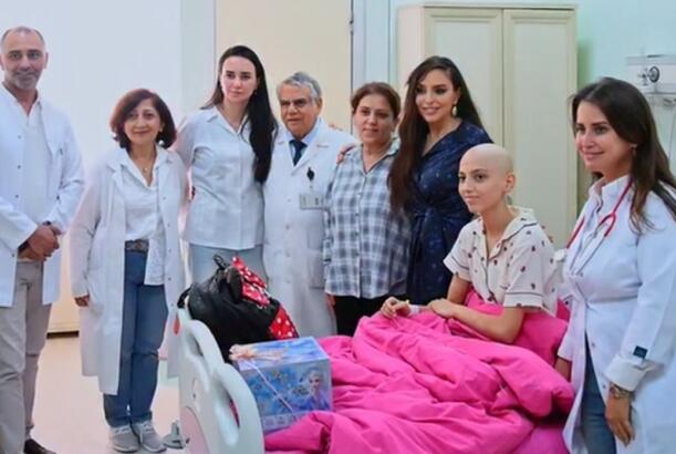 Leyla Əliyeva Milli Onkologiya Mərkəzində olub