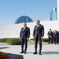 DTX və Xarici Kəşfiyyat Xidmətinin rəhbərləri Zəfər parkında olublar