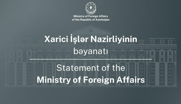 Azərbaycanın XİN 27 Sentyabr – Anım Günü ilə bağlı bəyanat yayıb