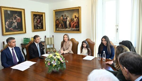 Leyla Əliyeva Raffaella Petrini ilə görüşüb