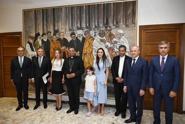 Leyla Əliyeva kardinal Corc Ceykob Kuvakad ilə görüşüb