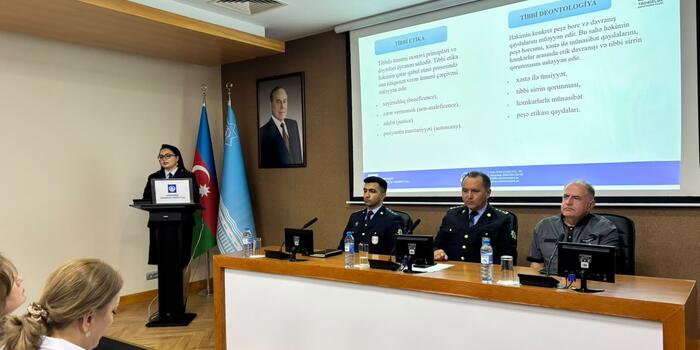 Tibbi Xidmət İdarəsində “Gömrük və səhiyyə işçilərinin etika və peşə davranışı standartları” mövzusunda tədbir keçirilib