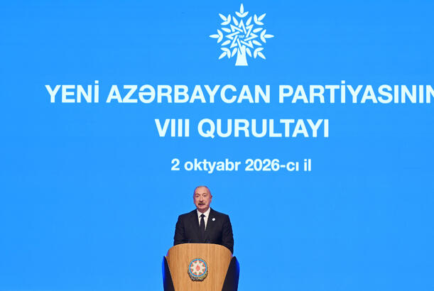 İlk dəfədir qurultayımız Azərbaycan öz ərazi bütövlüyünü və suverenliyini tam bərpa edəndən sonra keçirilir - YAP-ın Sədri