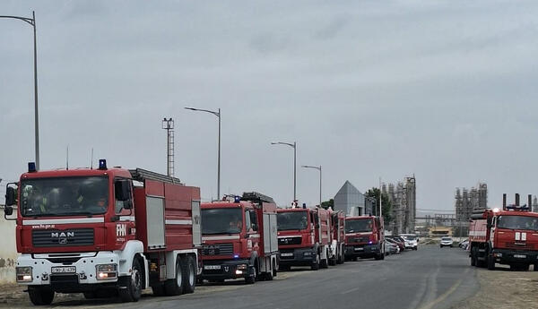 FHN Qaz Emalı Zavodunda yanğın-taktiki təlim keçirib <span class="red">- FOTOLAR </span>