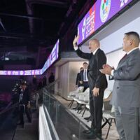 İlham Əliyev cüdo üzrə dünya çempionatının açılış mərasimini izləyib