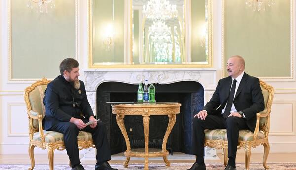 İlham Əliyev Ramzan Kadırovu qəbul edib