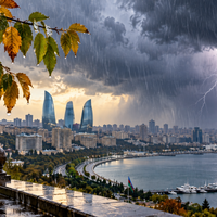 Bəzi rayonlarda yağış yağacaq, şimşək çaxacaq