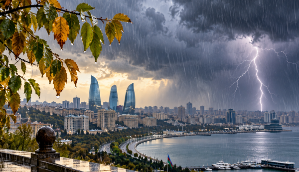 Bəzi rayonlarda yağış yağacaq, şimşək çaxacaq