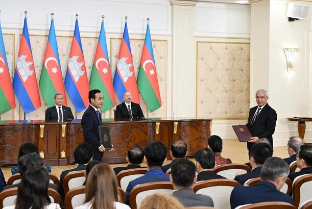 Azerbaijan–Cambodia documents exchanged