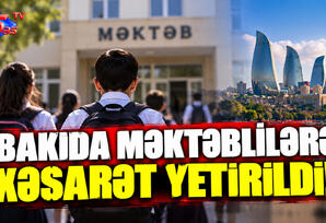 Bakıda məktəblilərə xəsarət yetirildi!