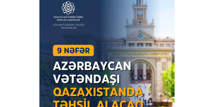 Doqquz Azərbaycan vətəndaşı Qazaxıstanda təhsil alacaq