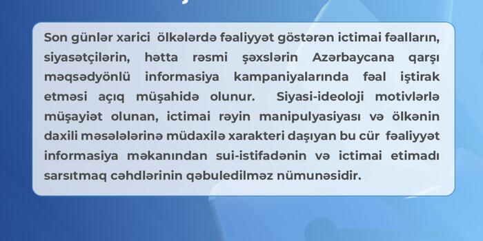 Azərbaycana qarşı İran və Türkiyədən koordinasiyalı informasiya hücumlarını qətiyyətlə pisləyirik - Media və Yayım Şurası