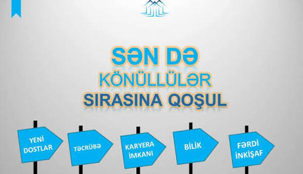 “Könüllülük gənclərin gələcək karyerası üçün mühüm imkandır“ <span class="red">- SOSİOLOQ DANIŞDI</span>