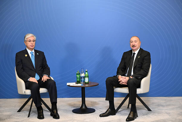 Bakıda Azərbaycan və Qazaxıstan prezidentləri görüşüblər, Trans-Xəzər Fiber-Optik Kabel Xəttinin açılışını ediblər