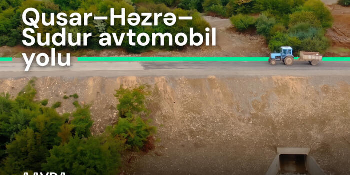 Qusar-Həzrə-Sudur avtomobil yolunda bərpa işləri başa çatıb