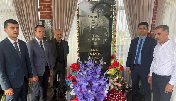 Masallı rayonunun Qarğalıq kəndində şəhid Elvin Əzizov anıldı