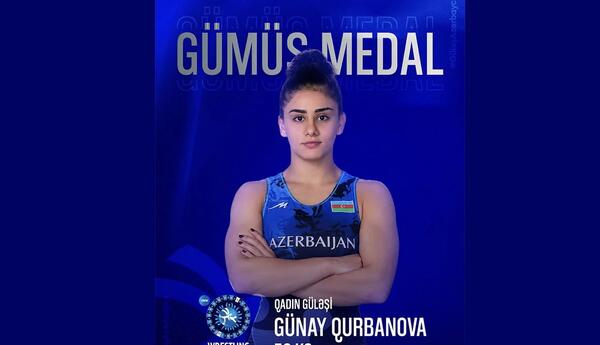 Azərbaycan güləşçisi Günay Qurbanova dünya çempionatında gümüş medal qazanıb