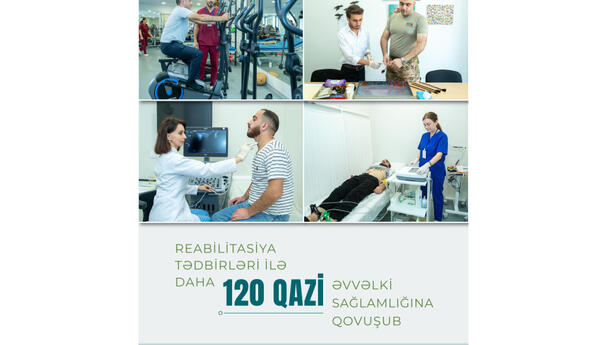 Reabilitasiya tədbirləri ilə daha 120-dən çox qazi əvvəlki sağlamlığına qovuşub
