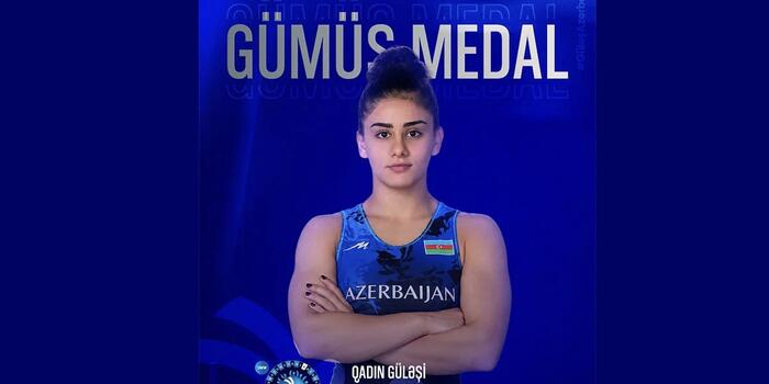 Azərbaycan güləşçisi Günay Qurbanova dünya çempionatında gümüş medal qazanıb