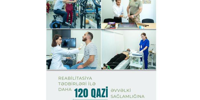 Reabilitasiya tədbirləri ilə daha 120-dən çox qazi əvvəlki sağlamlığına qovuşub