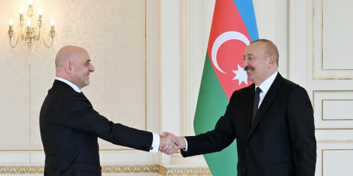 Prezident İlham Əliyev Gürcüstanın ölkəmizdə yeni təyin olunmuş səfirini qəbul edib