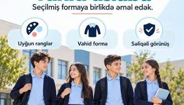 “Məktəbli forması sosial bərabərliyin qorunmasına xidmət edir” <span class="red">- RƏY</span>