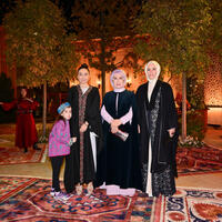 Leyla Əliyeva Səmərqənddə Əminə Ərdoğan ilə görüşüb